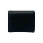 Louis Vuitton Portefeuille Double Leather Trifold Wallet Compact Black — view 2