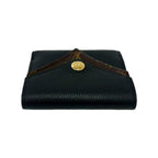 Louis Vuitton Portefeuille Double Leather Trifold Wallet Compact Black — view 3