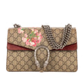 Gucci Blooms Dionysus Beige Burgundy Supreme Canvas Shoulder Bag