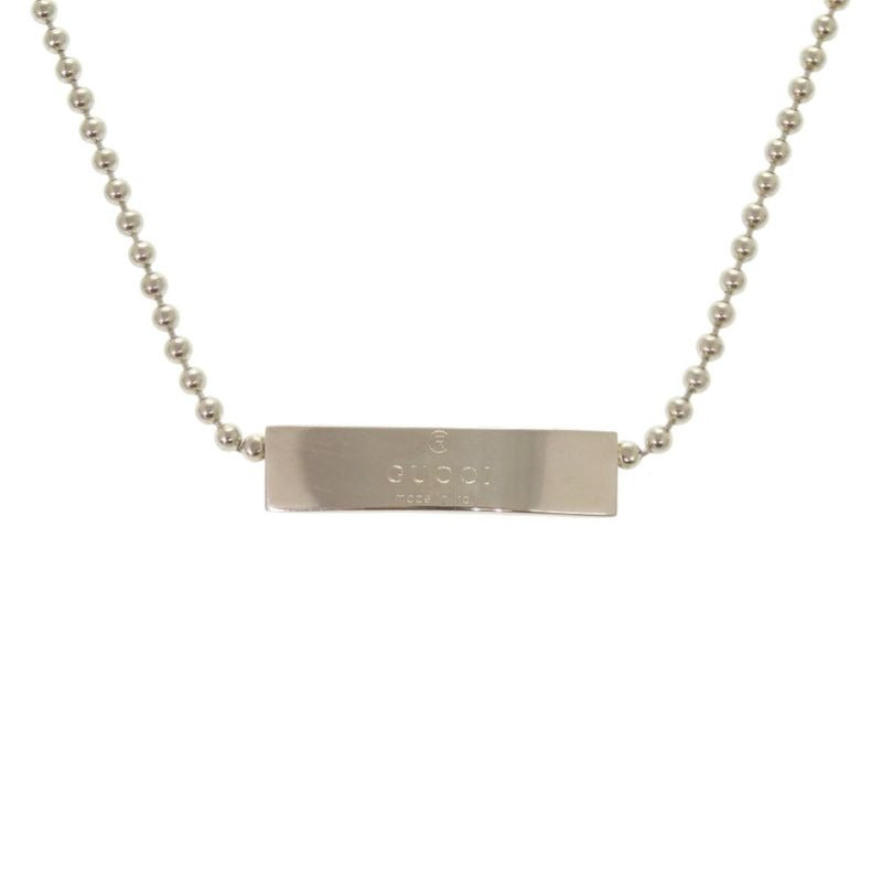 Gucci Logo Plate Ball Chain 1697 ar Silver 925 — view 2