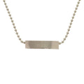 Gucci Logo Plate Ball Chain 1697 ar Silver 925