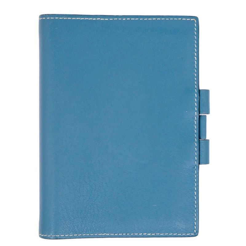 Hermes Agenda PM Blue Jean Swift Notebook Cover — view 2