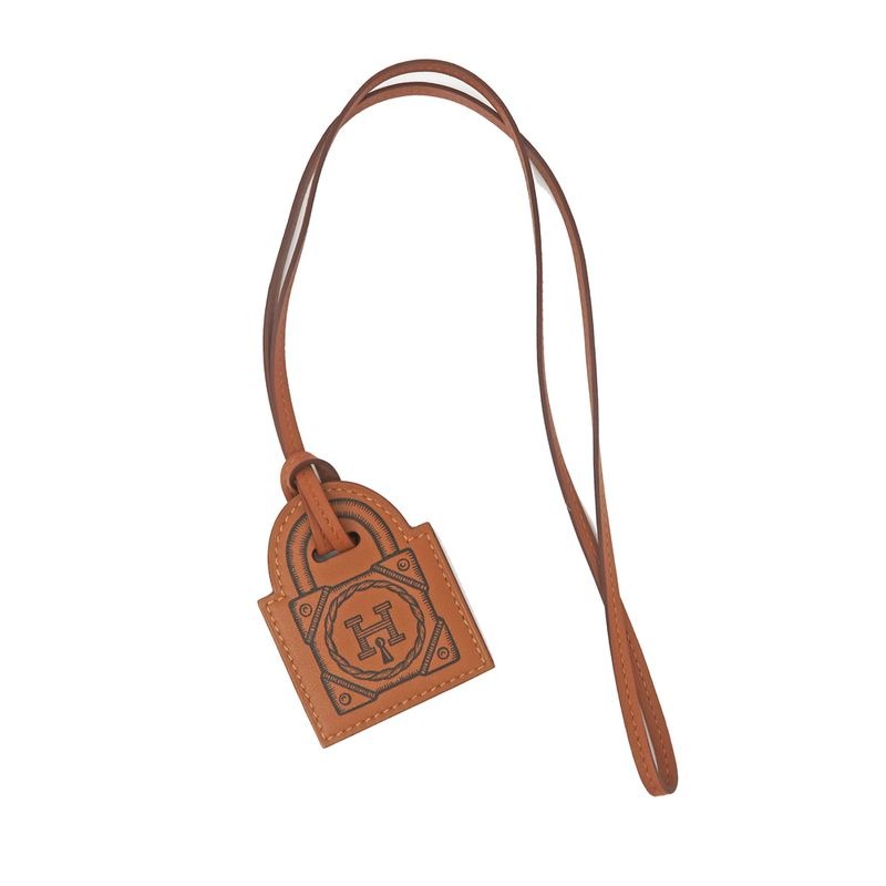Hermes Necklace H Curiosity Cadena Leather Accessories