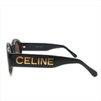 Celine Sunglasses Gold Logo Black Eyewear — view 2