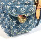 Louis Vuitton Backpack Ad GM Monogram Denim Blue — view 8