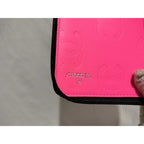 Chanel Wallet Cambon Line Black Pink Leather CC Logo Round — view 9