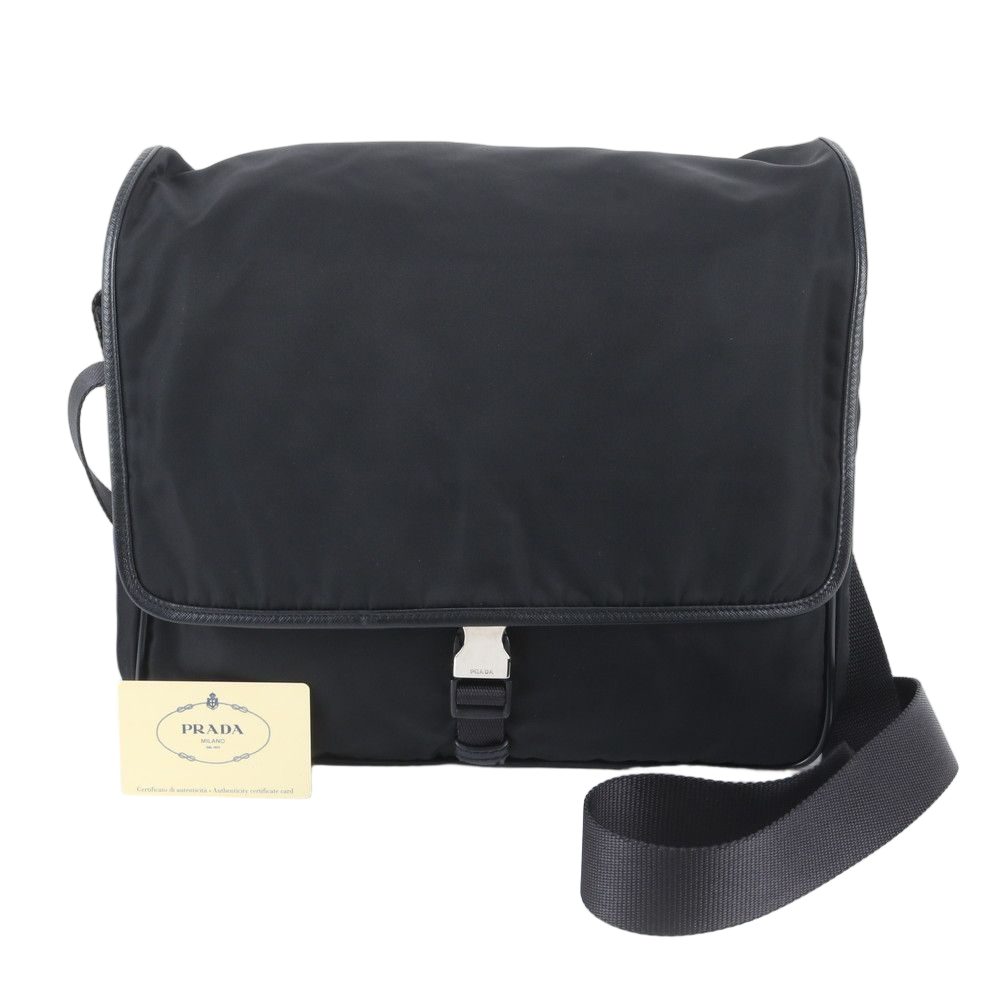 Prada Tessuto Nylon Shoulder Bag Crossbody Messenger