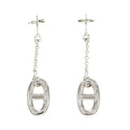 Hermes Chaine D'ancre Earrings Farande AG 925 Silver Jewelry Accessories — view 3