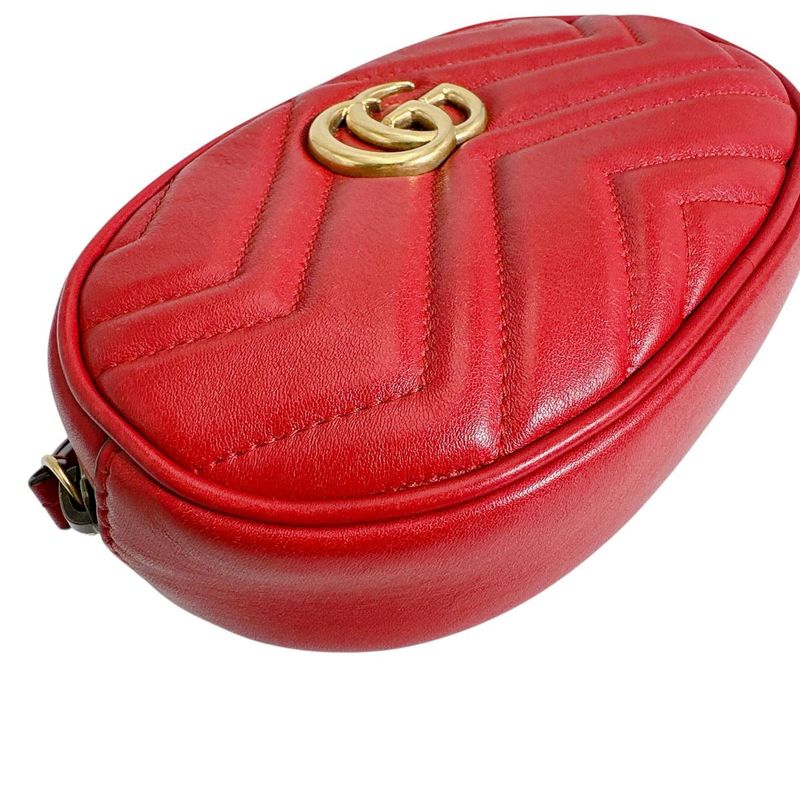 Gucci Body Bag GG Marmont Red — view 6