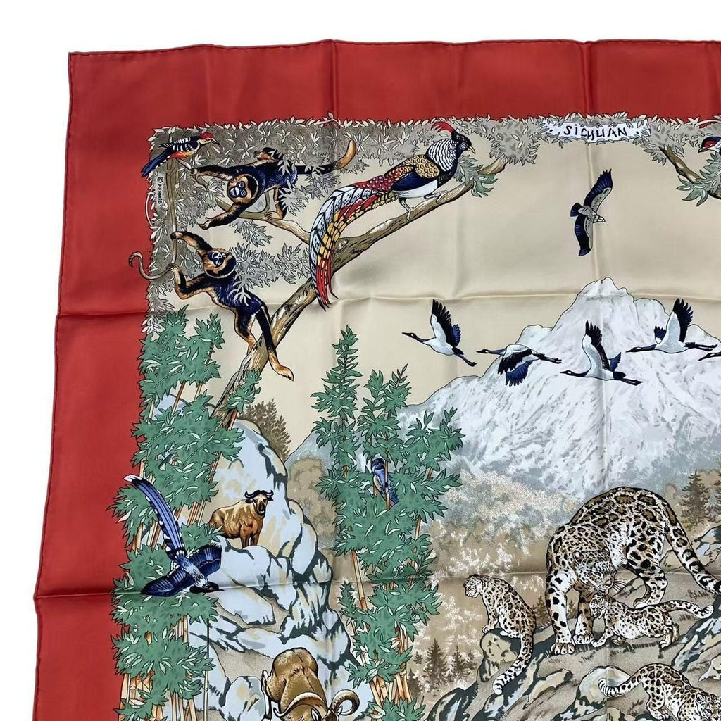 Hermes Scarf Silk Carre 90 Sichuan Orange — view 2