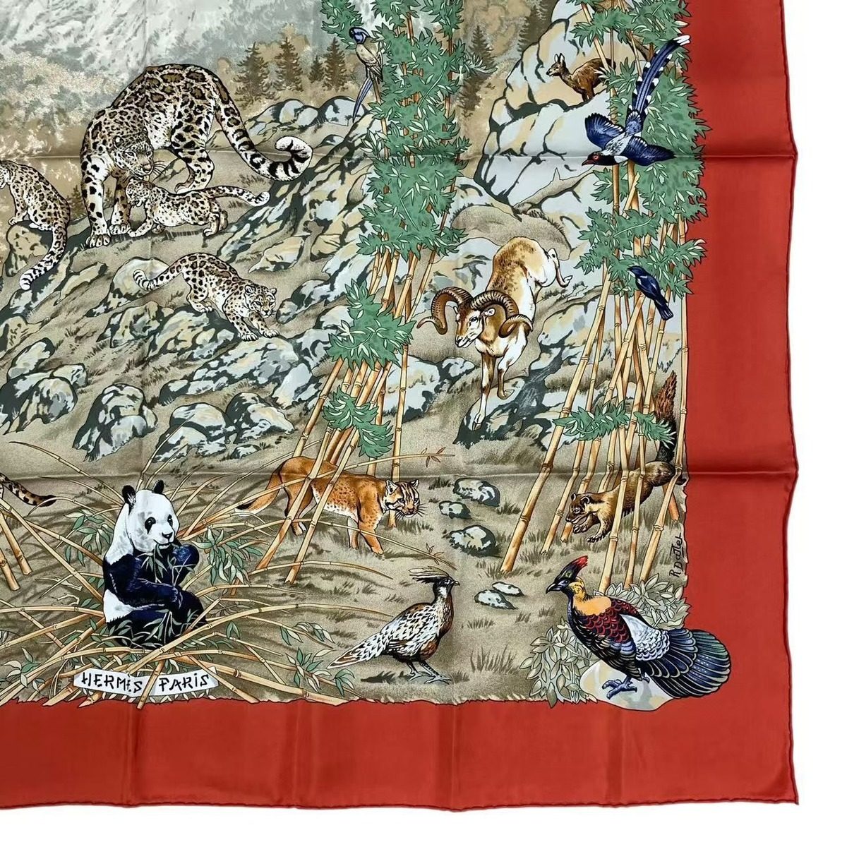 Hermes Scarf Silk Carre 90 Sichuan Orange — view 5