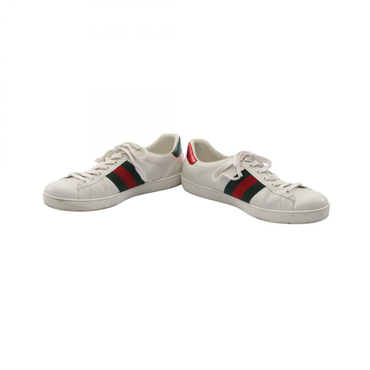Gucci Sneakers Embroidered Sherry Line Leather — view 3
