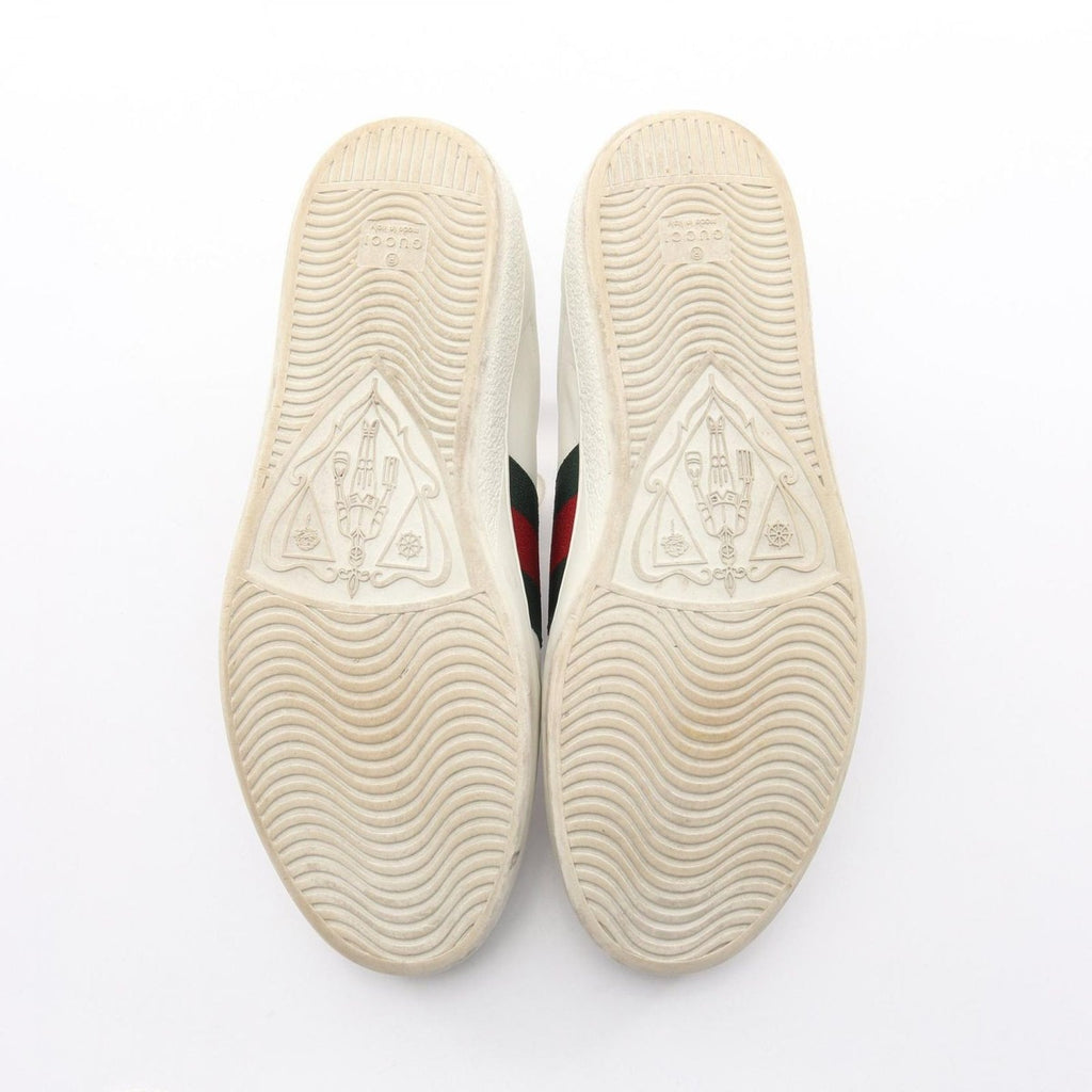 Gucci Sneakers Embroidered Sherry Line Leather — view 4
