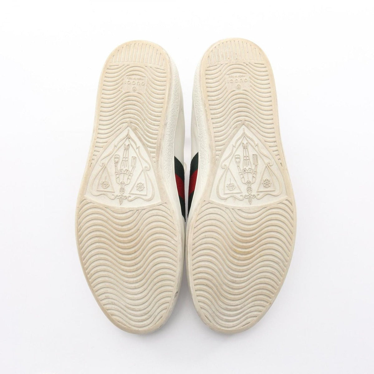 Gucci Sneakers Embroidered Sherry Line Leather — view 4