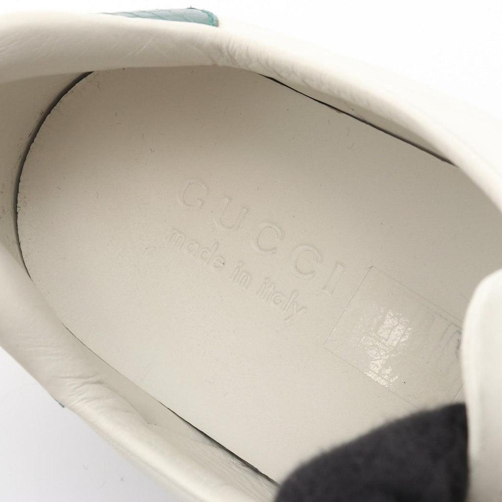 Gucci Sneakers Embroidered Sherry Line Leather — view 5