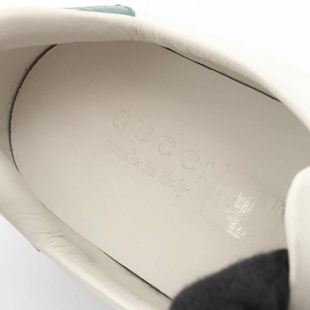 Gucci Sneakers Embroidered Sherry Line Leather — view 5