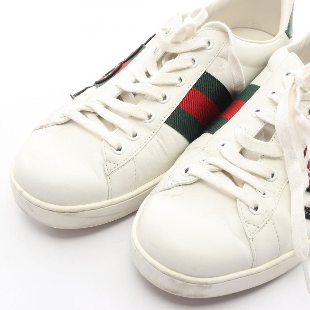 Gucci Sneakers Embroidered Sherry Line Leather — view 8