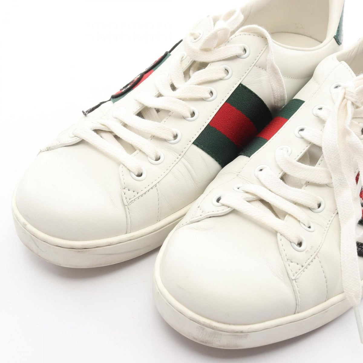 Gucci Sneakers Embroidered Sherry Line Leather — view 8