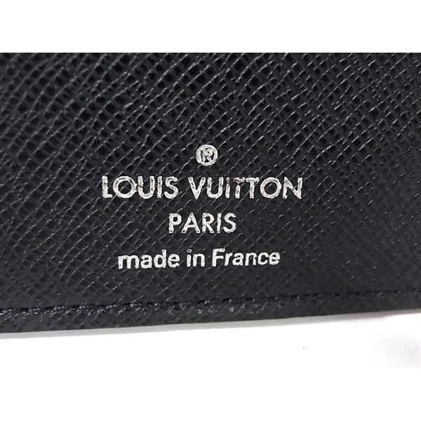 Louis Vuitton Wallet Portefeuille Ron Dark Navy Taiga Foldable — view 2