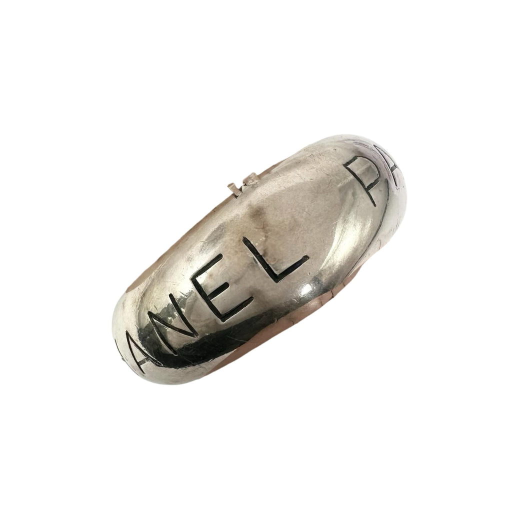 Chanel Silver Bangle Bracelet — view 2