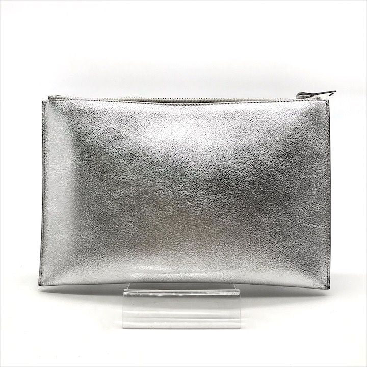 Saint Laurent Star Patchwork Metallic Leather Clutch Pochette Pouch Case — view 2
