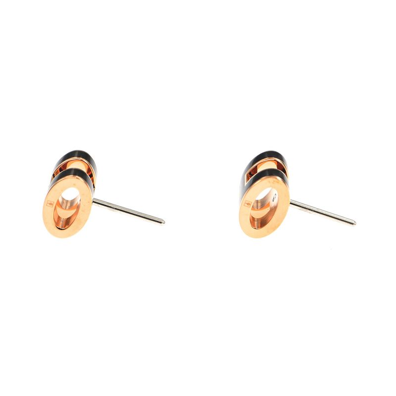 Hermes Earrings Pop Ash Pair Black Rosegold Hardware Jewelry — view 6
