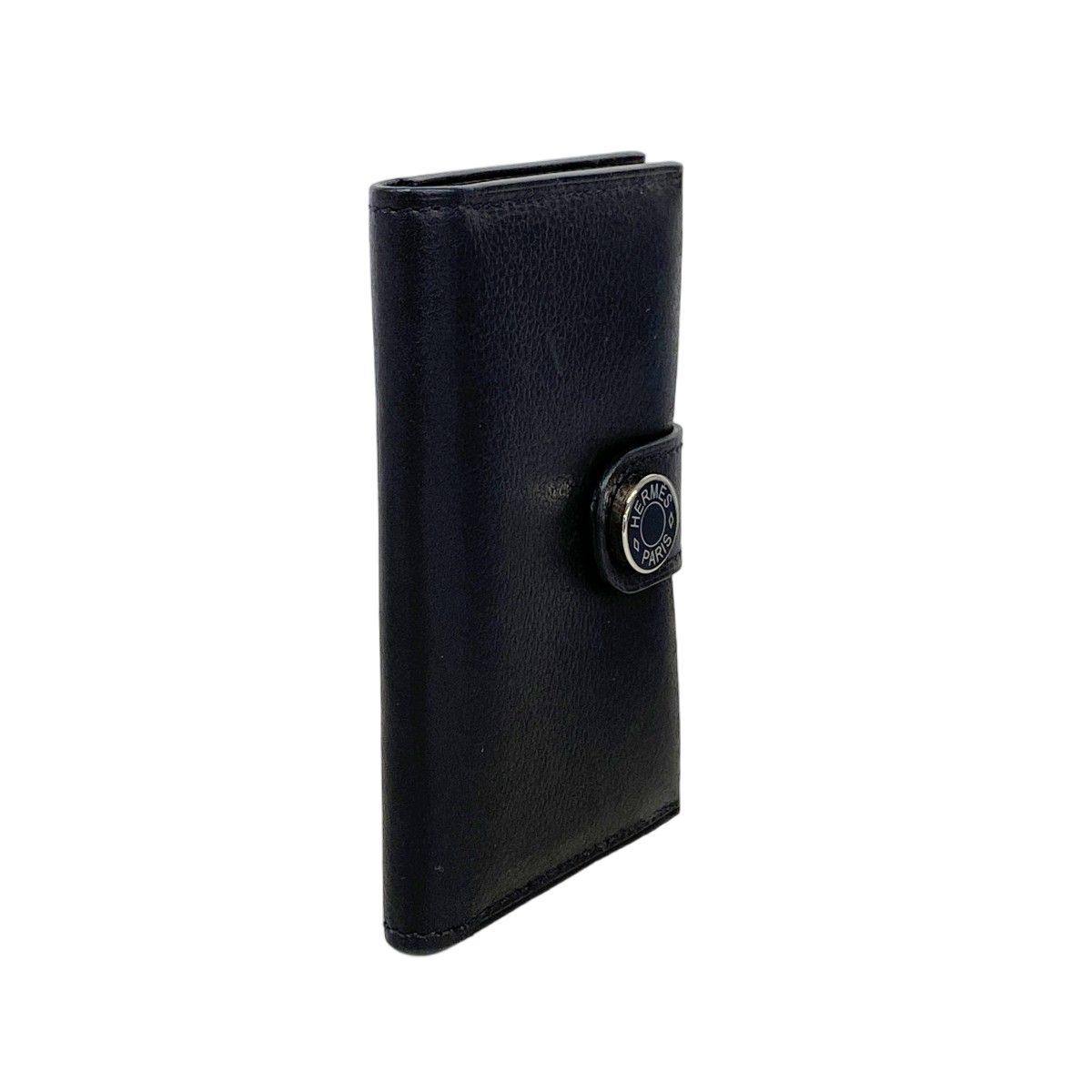 Hermes Card Case Color Black Silver — view 2