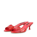 Louis Vuitton 08 Butterfly V Mark Patent Leather Mules 35 Bl0048 Red