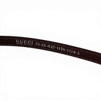 Gucci Horsebit Thin Belt Brown — view 8