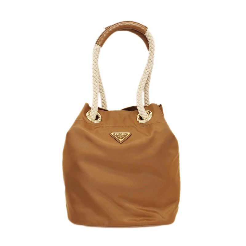 Prada Marina Small Re-nylon Bucket Bag Shoulder Nylon Leather — view 2