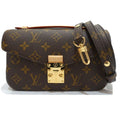 Louis Vuitton Pochette Metis East West Shoulder Bag Monogram Canvas Gold