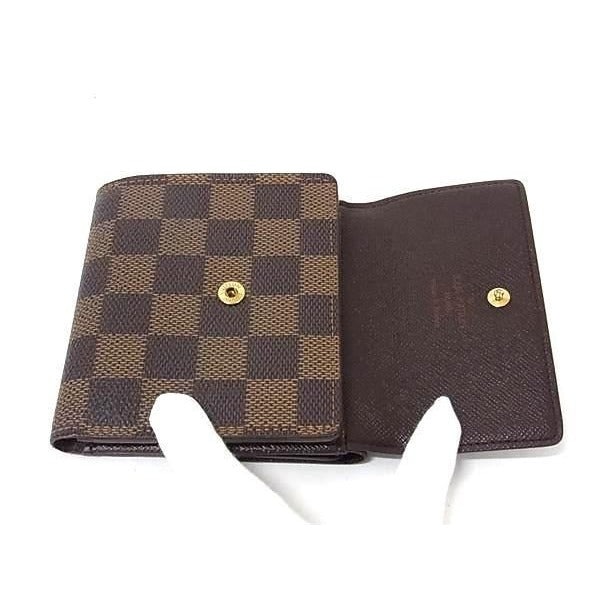 Louis Vuitton Wallet Damier Porte Monnaie Vie Carte Cles Di Ebne Brown — view 4