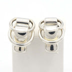 Hermes Duzano Earrings Silver 925 Hallmark Accessory 18.6 g M4407 — view 2