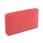 Hermes Round Wallet Azap Long le Jugarance Leather Rouge Garance Red — view 2