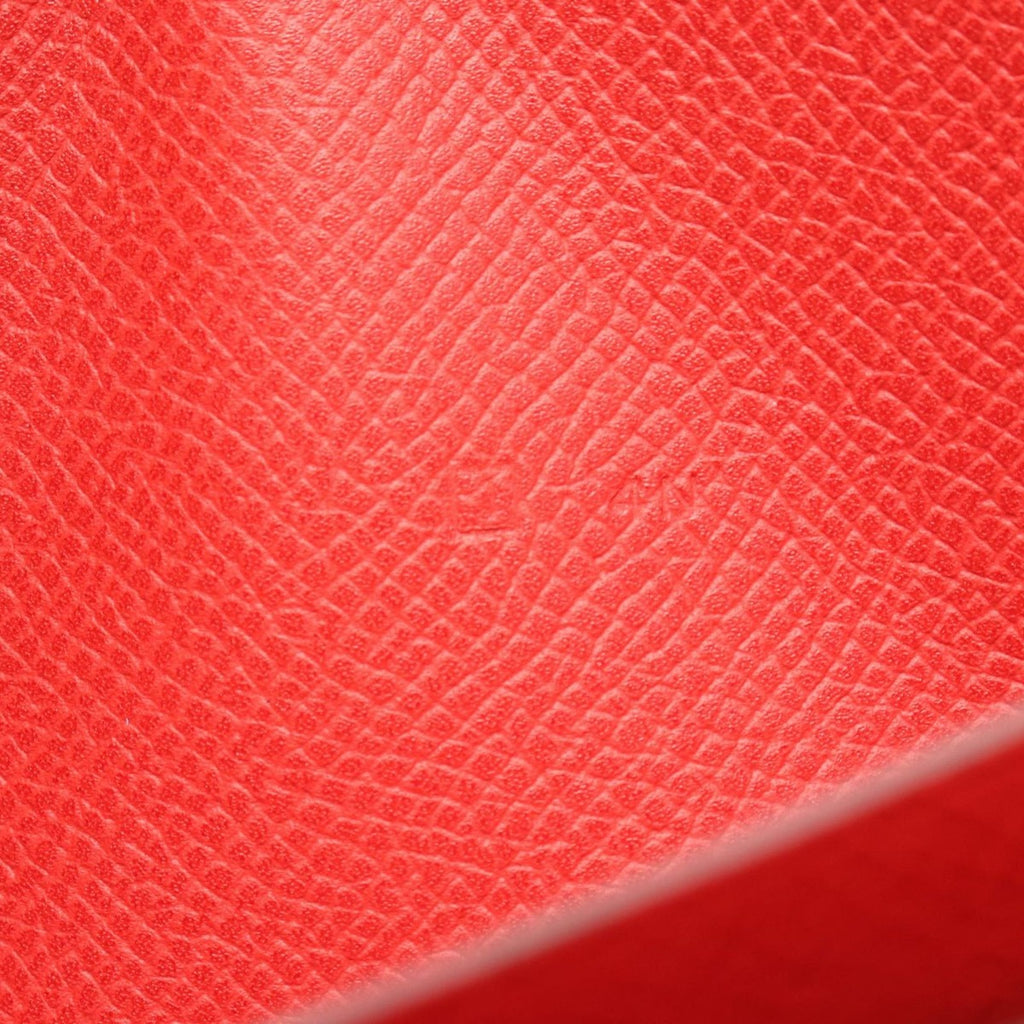 Hermes Round Wallet Azap Long le Jugarance Leather Rouge Garance Red — view 5