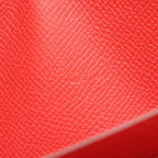 Hermes Round Wallet Azap Long le Jugarance Leather Rouge Garance Red — view 5