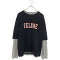 Celine Rx06 N671 Q Layered Loose Long Sleeve Cut And Sew XL