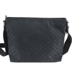 Gucci GG Nylon Leather Shoulder Bag Crossbody Messenger Business Tote — view 2