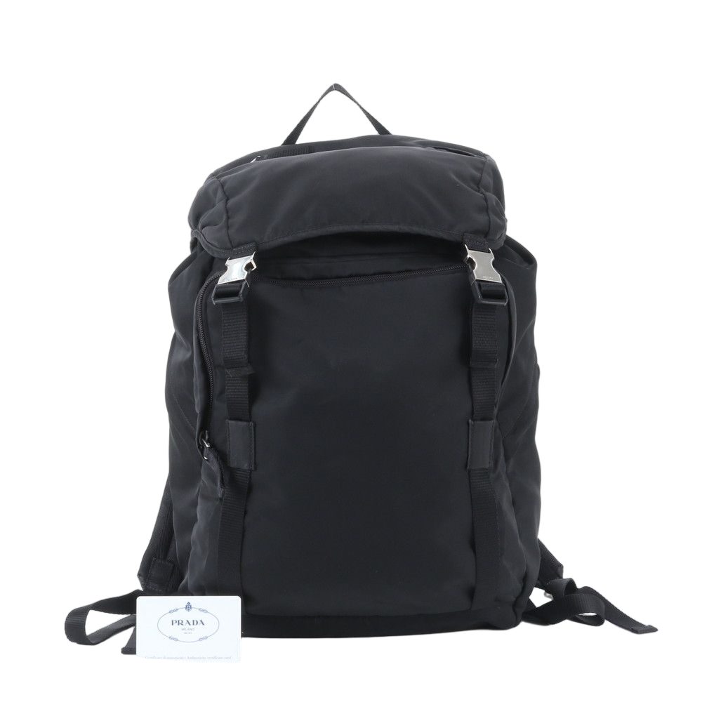 Prada Tessuto Nylon Backpack Black