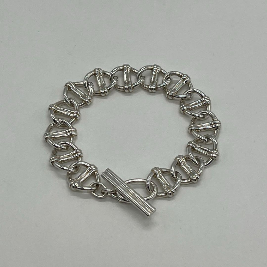 Gucci Anchor Chain Toggle Bracelet SV 925 Vintage