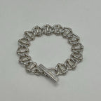 Gucci Anchor Chain Toggle Bracelet SV 925 Vintage