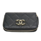 Chanel Quilted Bijoux-zip Coin Case Black Gold Hardware Ap3607 — view 6