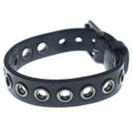 Dior Leather Bangle Bracelet Black