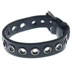 Dior Leather Bangle Bracelet Black