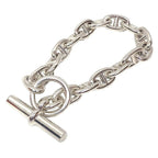 Hermes Chaine D'ancre MM 16 Frames Silver Bracelet — view 2