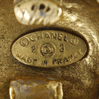 Chanel Coco Mark Vintage Gold Plated 23 37 g Earrings — view 8