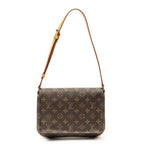 Louis Vuitton Musette Tango Brown Monogram Canvas Messenger Bag