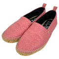 Loewe Anagram Leather Espadrille Slip Ons 35 Pink