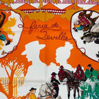 Hermes Scarf Silk Carre 90 Feria de Sevilla Seville Holiday Red — view 6