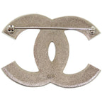 Chanel Rhinestone Metal Silver Blue Brooch 1673 — view 5